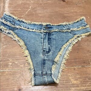 superdown Denim Bikini Bottom